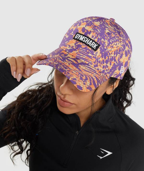 Panske Čiapky Gymshark Animal Print Snapback Oranžové | KU2981605